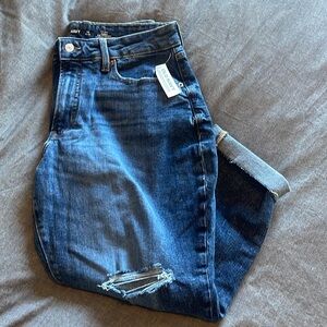 Petite Old Navy Curvy High-Waisted OG Straight Jeans